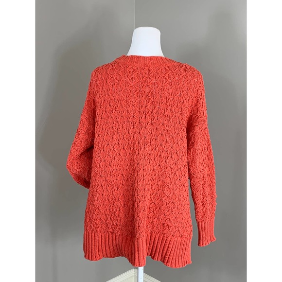 Seven 7 Chenille Chunky Loose Weave Spring Summer Sweater Rustic Luxury Coastal - Picture 8 of 11